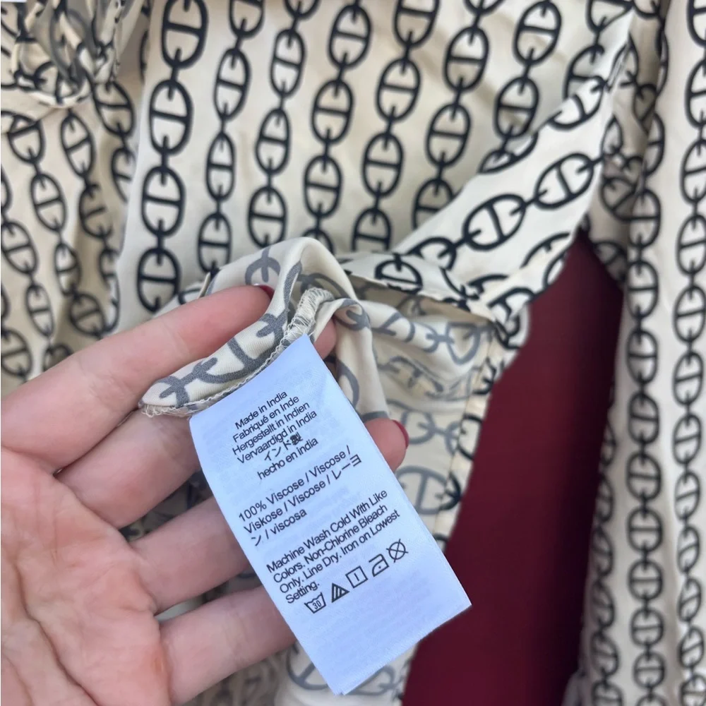 J Crew Goldie Top in Chain Print NWT